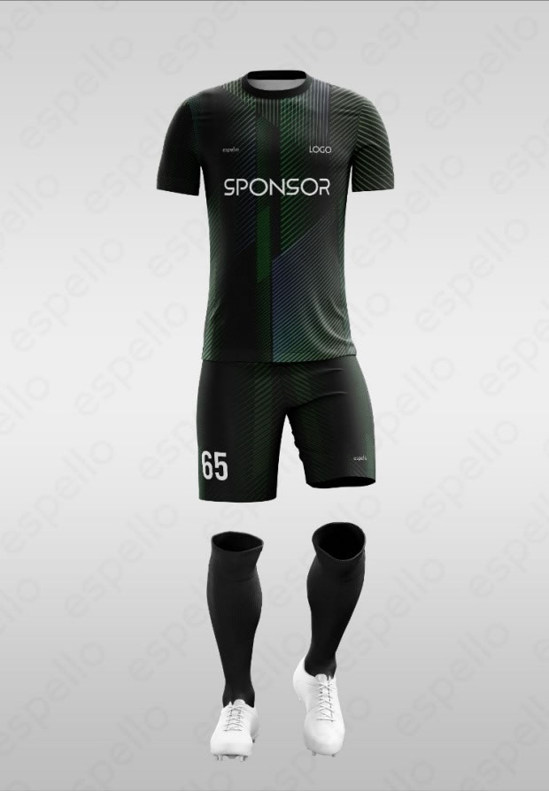 Дизайн футбольной формы: ESF-1129 Зеленый
