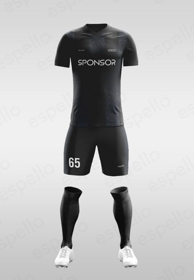 Дизайн футбольной формы: ESF-1130 Черный