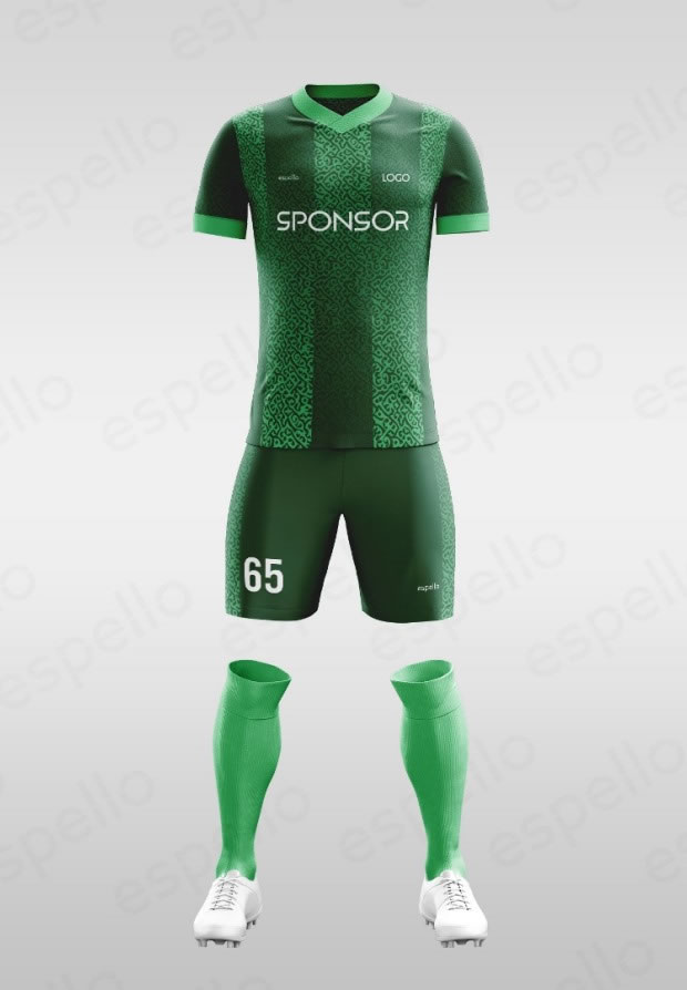 Дизайн футбольной формы: ESF-1130 Зеленый