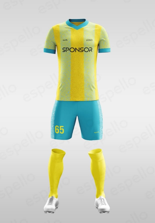 Дизайн футбольной формы: ESF-1130 Желтый