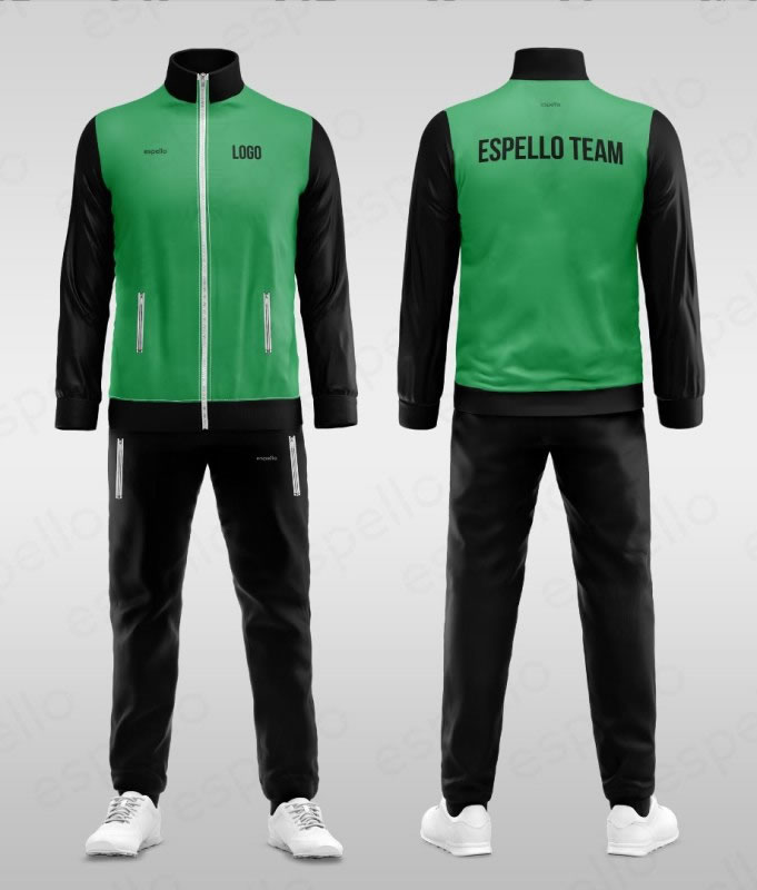 Дизайн спортивного костюма: ESS-1143 зеленый