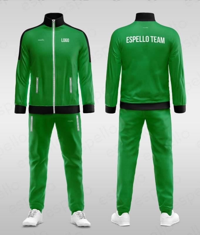 Дизайн спортивного костюма: ESS-1145 зеленый