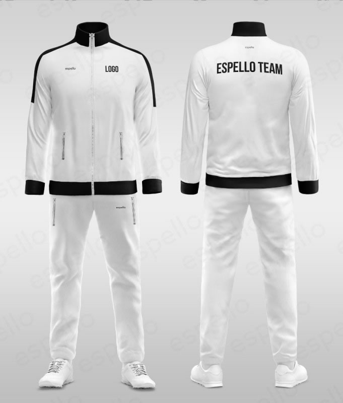 Дизайн спортивного костюма: ESS-1145 белый