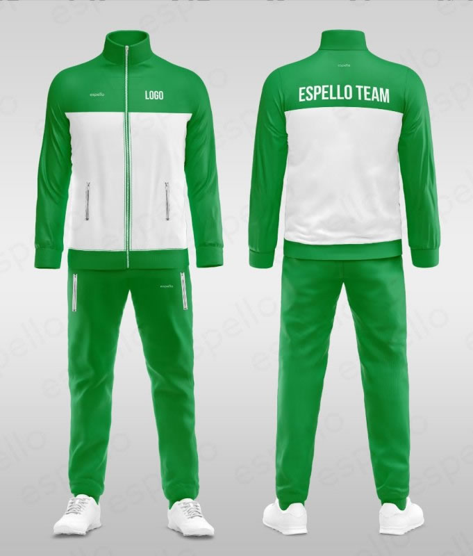Дизайн спортивного костюма: ESS-1146 зеленый