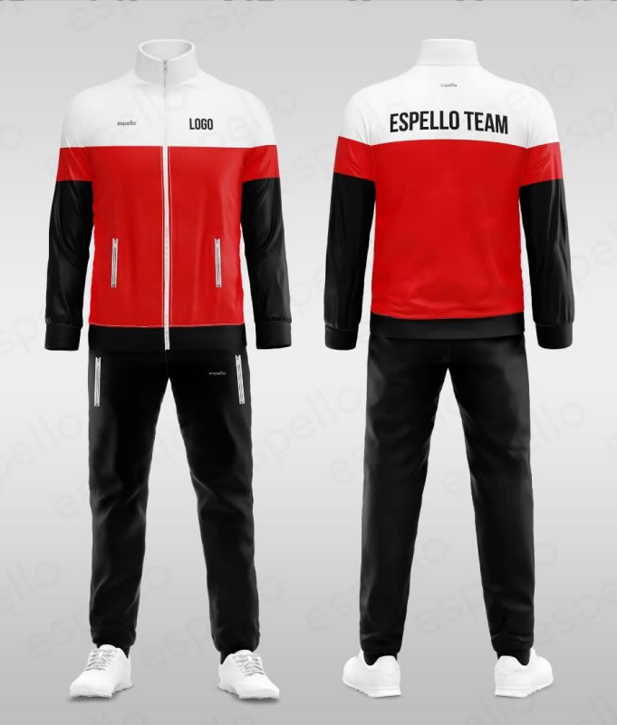 Дизайн спортивного костюма: ESS-1147 красный