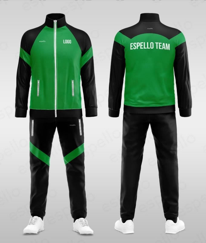 Дизайн спортивного костюма: ESS-1148 зеленый