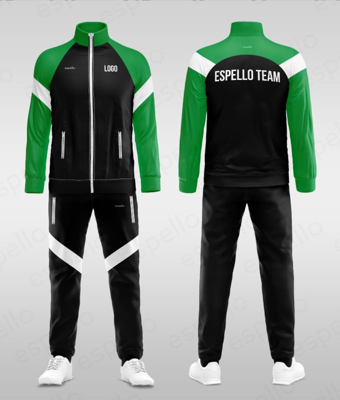 Дизайн спортивного костюма: ESS-1149 зеленый