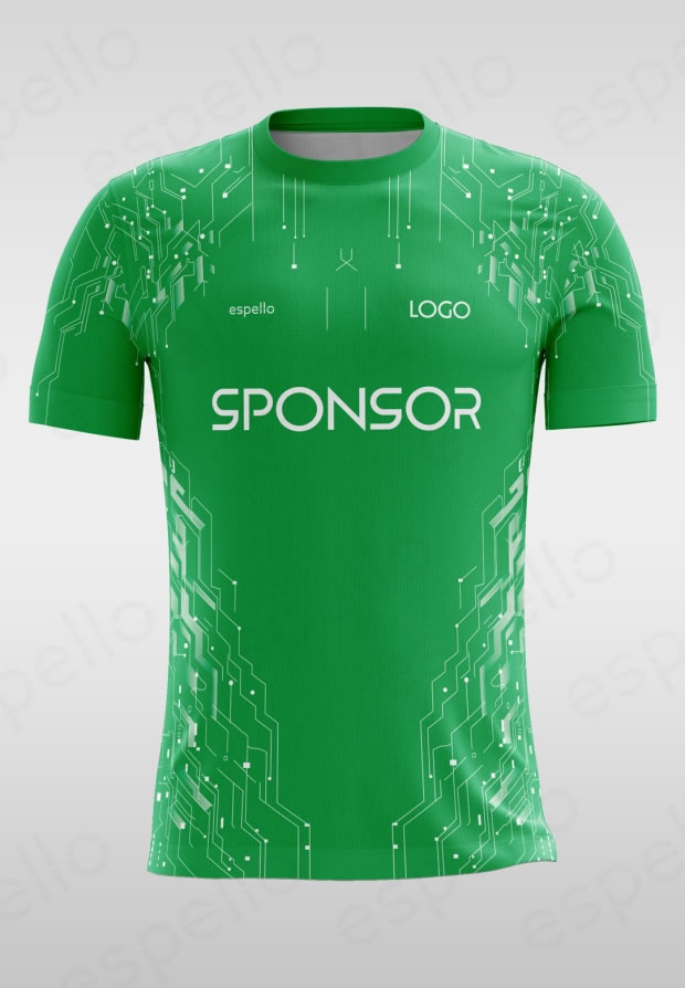 Дизайн футболки: ESM-1161, зеленый