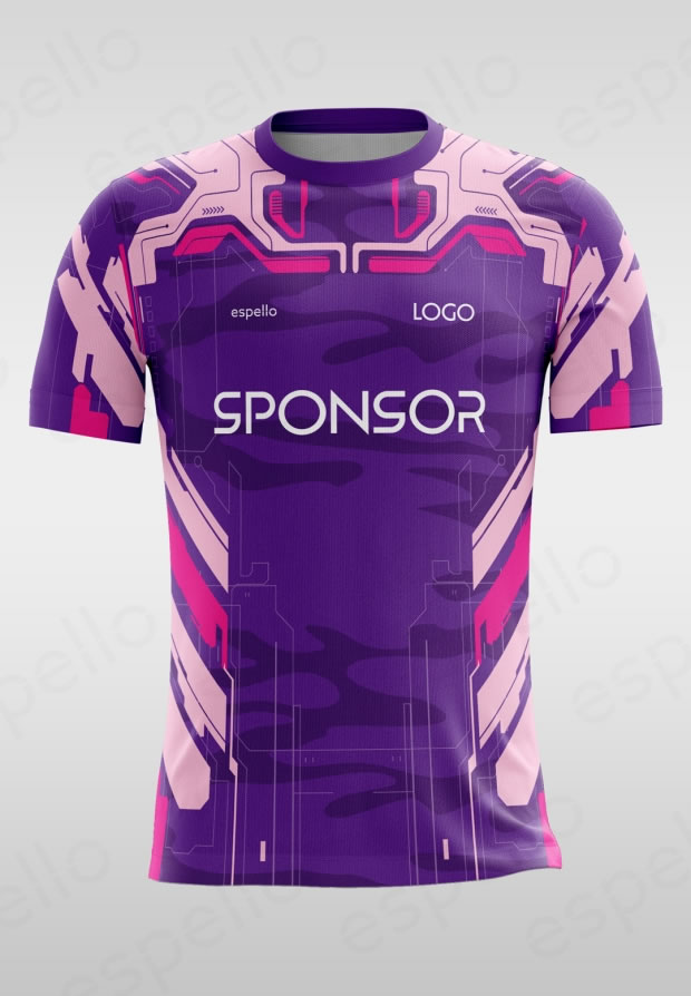 Дизайн футболки: ESM-1162, фиолетовый