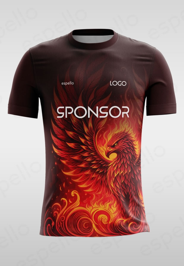 Дизайн футболки: ESM-1165, красный